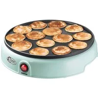bestron Poffertjes-Maker APFM700, 800 W, 14 Mini-Pfannkuchen mit Antihaftbeschichtung