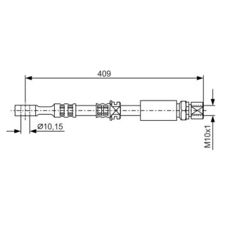 Bosch Bremsschlauch vorne Opel Vectra