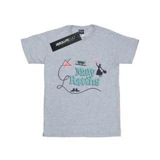 Disney - "Mary Poppins Logo" T-Shirt für Herren (Grau)