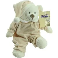 Sweety-Toys Kuscheltier Sweety-Toys 5802 Teddybär Schlafbär Kuschelbär Sleepy 31 cm hellbraun