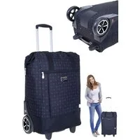PUNTA Einkaufstrolley Big Wheel große Räder 40 Liter Einkaufsroller, Trolley Shopper Einkaufskorb Einkaufstrolly 10303 + Thermo Tasche
