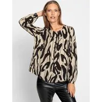 heine Klassische Bluse Druckbluse Langarm
