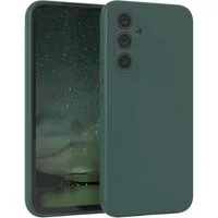 EAZY CASE Handyhülle für Samsung Galaxy A54 Hülle Silikon 6,4 Zoll, Silikon Schutzhülle mit Kameraschutz kratzfestes Bumper Nachtgrün