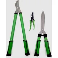 BURI Astschere 3er-Set Astschere Heckenschere Rosenschere Gartenschere Baumschere