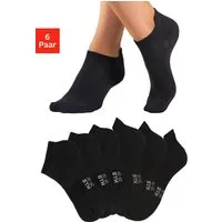 H.I.S Sportsocken Damen Herren Kurzsocken und Sneakersocken in einem Pack (Packung, 6-Paar, Gr. 35-38 bis 47-48) weicher Baumwollmix mit verstärkter Ferse und Spitze