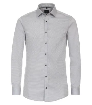 VENTI - Businesshemd silber - Gr. - 42