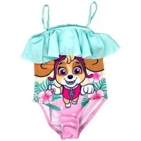 PAW PATROL Badeanzug Skye Mädchen Schwimmanzug mit Rüschen Gr. 98 - 128 cm