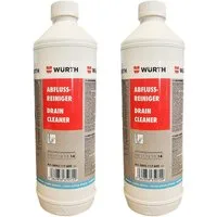 Würth 2 x Abflussreiniger Flüssig Rohrfrei Abflussfrei 1000 ml 0893117600 Rohrreiniger (2 tlg., [2-St)