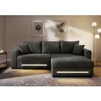 Jockenhöfer Gruppe Ecksofa Spotlight XL L-Form, B: 261 cm, mit Bettfunktion, Bettkasten, Licht & 2 Zierkissen