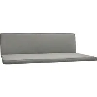 Beautissu Sitzauflage Hollywoodschaukelauflage 3 Sitzer 2er Set Loft HS, 180x50cm, Hellgrau, Waschbare Outdoor Auflage für Hollywoodschaukel mit Reißverschluss
