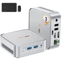 blackview Neuer MP50 AMD Ryzen 5 3500U(4C/8T) 16GB RAM 512GB SSD Mini-PC (AMD AMD Ryzen 5 3500U, AMD Ryzen 5 3500U, 16 GB RAM, 512 GB SSD, Windows 11 Pro, WiFi 5 gaming PC, HDMI, Mit Tastatur und Maus)