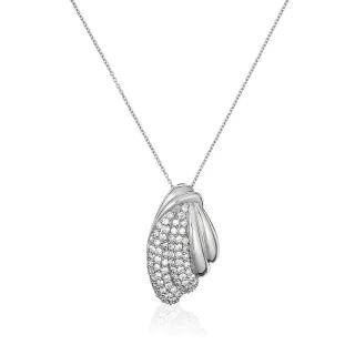 Orphelia Damen-Kette aus 925er Sterlingsilber mit Anhänger – Silber ZH-4528
