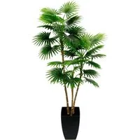 Kunstbaum Fächerpalme, I.GE.A., Höhe 105 cm, Im konischen Topf