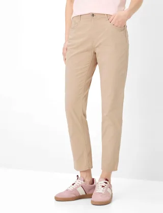 Brax Damen Five-Pocket-Hose Style MARY S ALMOND, Beige, Gr. 44K