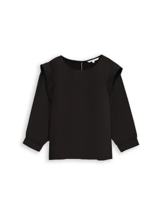 Denim Tom Tailor - Loose Fit Bluse deep black - Gr. - XS