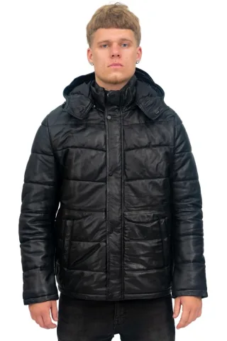 Herren-Bomberjacke aus Pufferleder – Alicante