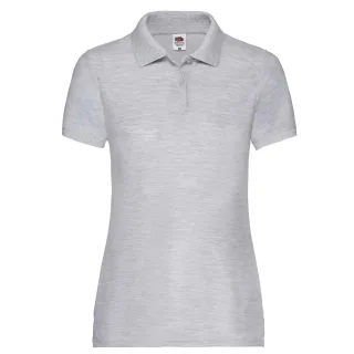 Fruit of the Loom - Poloshirt für Damen (Grau meliert)