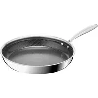 Tefal Bratpfanne Master Mesh, Edelstahl (1-tlg), HybridMesh-Technologie, mineralische Oberfläche, induktionsgeeignet
