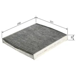 Bosch Aktivkohle-Innenraumfilter Opel Astra G Zafira