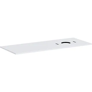 hansgrohe Xilesa E Konsole 54279700 1375x550mm, ohne Hahnloch, Ausschnitt rechts, mattweiß