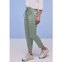 STREET ONE Jogger Pants Style Bonny mit Cargo-Taschen und Kordelzug