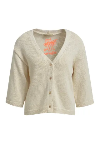 Smith&Soul - Flared Slv V-neck Cardigan offwhite - Gr. - M