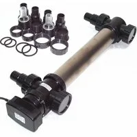 Apex Teichfilter 55008 Edelstahl UVC Teichfilter 72W Lichtfilter Vorklärgerät