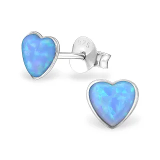Herz Ohrringe aus 925 Silber