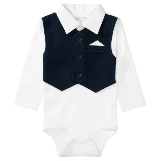 STACCATO - Kn.-Body mit Weste offwhite - Gr. - 68