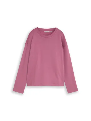 Denim Tom Tailor - crewneck sweatshirt dusty berry - Gr. - L