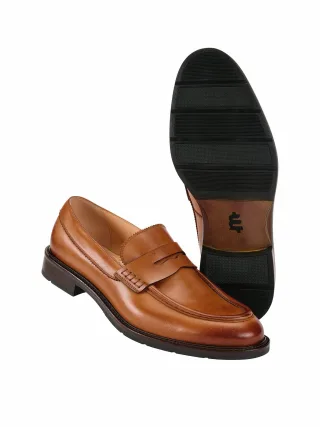 Mey & Edlich Herren College-Loafer Braun Obermaterial, Futter, Deck- und Laufsohle aus 100 % Kalbsleder