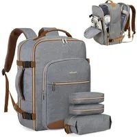 OKWISH Reiserucksack Laptoprucksack Freizeitrucksack Schulrucksack (Handgepäck Business Backpack, USB Anschluss, Anti-Diebstahl, mit Laptopfach, 40L Groß), für Freizeit Arbeit Business Reisen Herren Damen Jungen Teenager