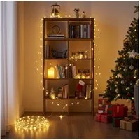 Casativo LED-Lichterkette LED-Micro-Lichterkette 5m 100 warmweiße LEDs Batteriebetrieb Deko, 5m Lichterdraht: 100 warmweiße Micro-LEDs, flexibel, dekorativ