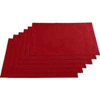 REDBEST Platzset Tischset "Seattle" 6er-Pack, Baumwolle Uni