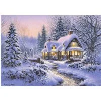 Bluebird Puzzle Puzzle Winter's Blanket Wouldbie Cottage, Puzzleteile