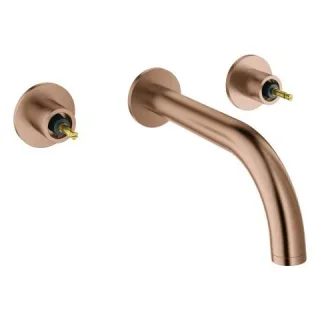 GROHE 3-Loch Unterputz Waschtischarmatur Atrio Private C. 20587 FMS f. Hebelgriffe warm sunset gb, 2 20587DL0