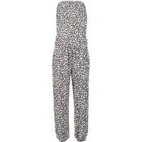 malito more than fashion Jumpsuit malito Damen Einteiler in Uni Farben, Overall mit Stoffgürtel, Jumps Einteiler mit Taillentunnelzug Einheitsgröße