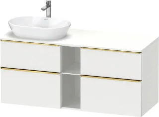 Duravit D-Neo Konsolenwaschtischunterbau wandhängend Weiß Matt 1400x550x664 mm - DE4970L34180000 DE4970L34180000