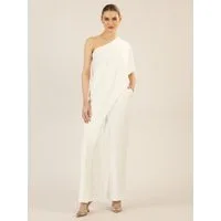 Apart Jumpsuit aus einer leicht körnigen Ware
