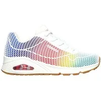 Skechers Skechers – Street Uno: Eye Catching – Weiß Schnürschuh