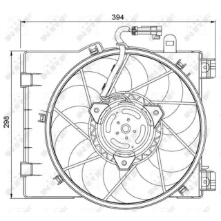 NRF K?hlerl?fter Opel Combo Corsa 47063