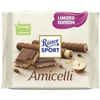 Ritter SPORT Schokolade, Ritter Sport Amicelli Schokoladentafel mit Haselnusscreme 100g
