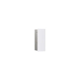 emco WC-Modul asis pure mit Glasfront Türanschlag rechts, Unterputz, 435 mm, alpinweiss matt, 975528 975528405
