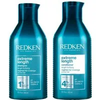 Redken Haarpflege-Set Redken Extreme Length Set – Shampoo 300 ml + Conditioner 300 ml mit Bi, 2-tlg., reichhaltig