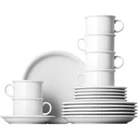 Thomas Porzellan Kaffeeservice Thomas Trend Weiss Kaffeeservice 18-tlg., 6 Personen, Porzellan