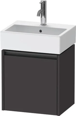 Duravit Ketho.2 Waschtischunterbau wandhängend Graphit Supermatt 434x338x440 mm - K25070L80800000 K25070L80800000