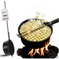 Topanbieter999 Popcorn-Pfanne, Edelstahl