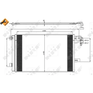 NRF Klimakondensator + Trockner VW Multivan Transporter T5 2,0