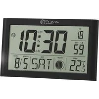 Miraval Wanduhr Digitale LCD Tischfunkuhr mit + Temperaturanzeige