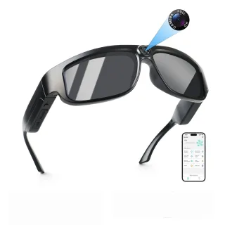 AI Smart Camera Glasses 8MP 1080P HD 156 Languages AI Translation Voice Assistant Touch Control UV400 Eye Protection Lon